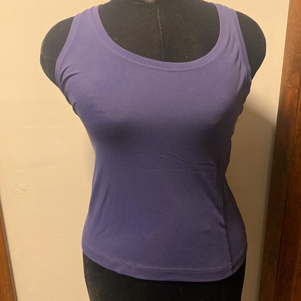 Lululemon racer back blue tank. Size 6. VGUC. From a smoke free home.